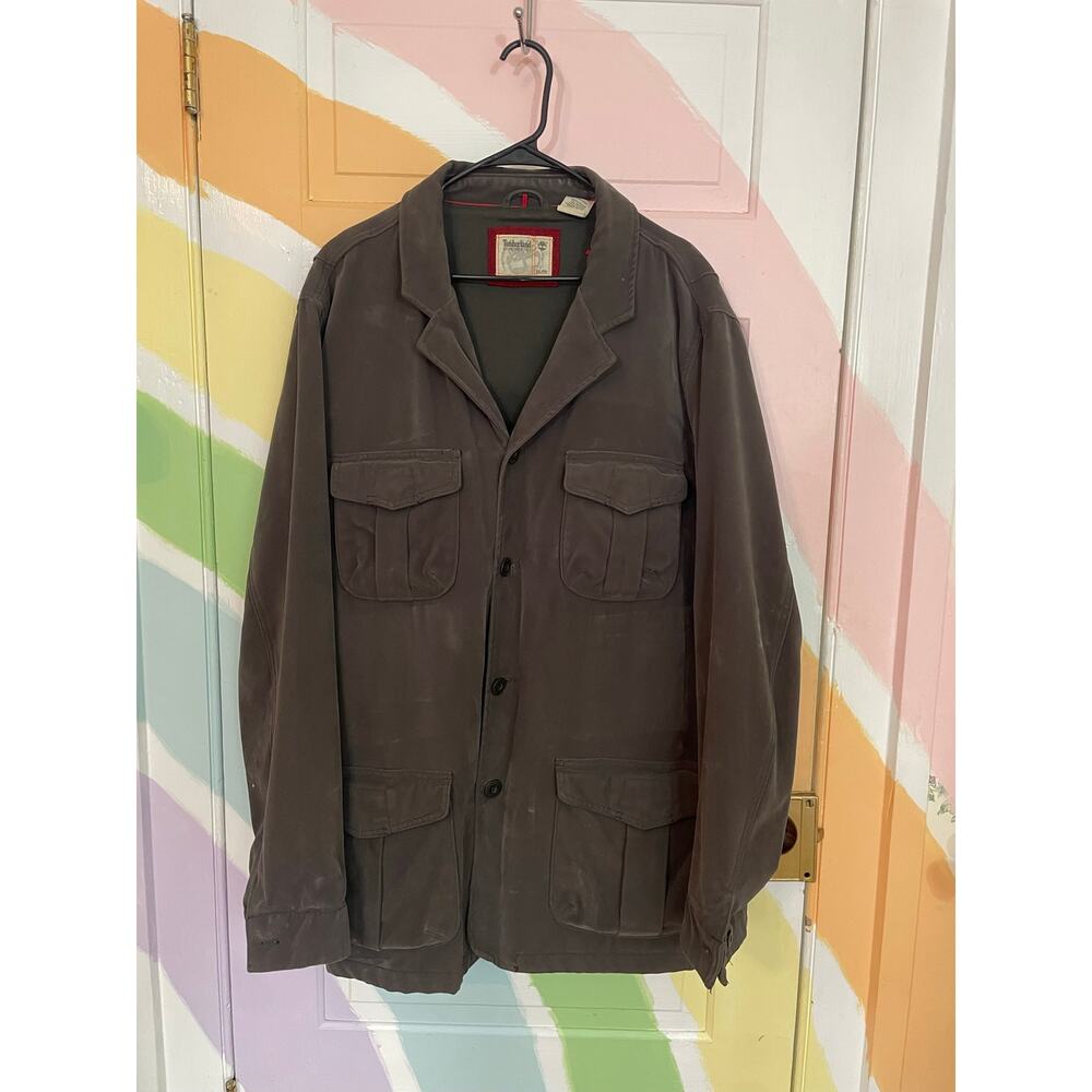 Timberland Utility Field Jacket XXL Gray Workwear Chore Coat